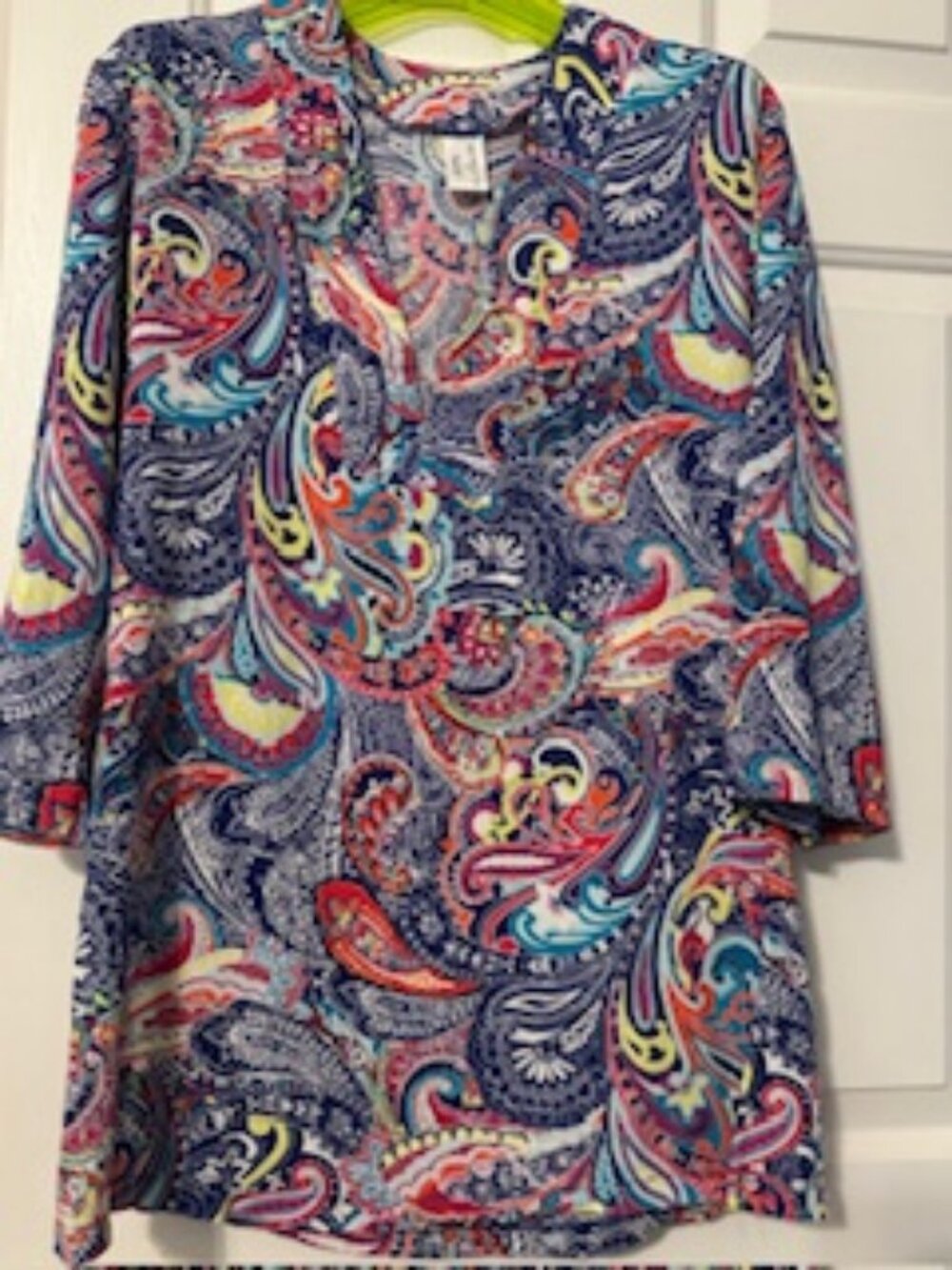 Liz Claiborne Paisley Coverup or Tunic Sz M
